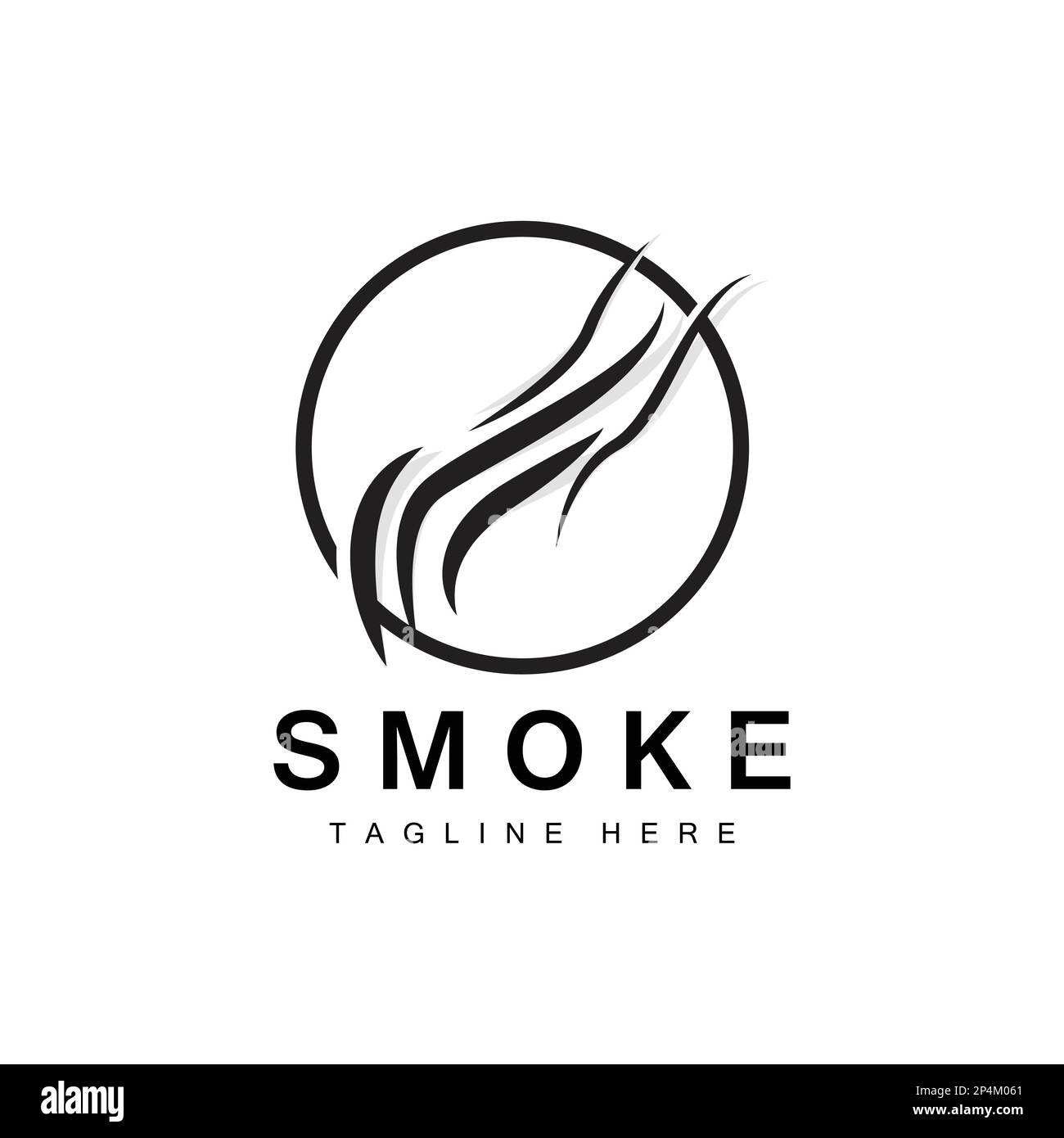 Steam Steam Logo Vector Hot Evaporating Aroma. Smell Line Illustration, Cooking Steam Icon, Steam Train, Baking, Smoking Stock Vector