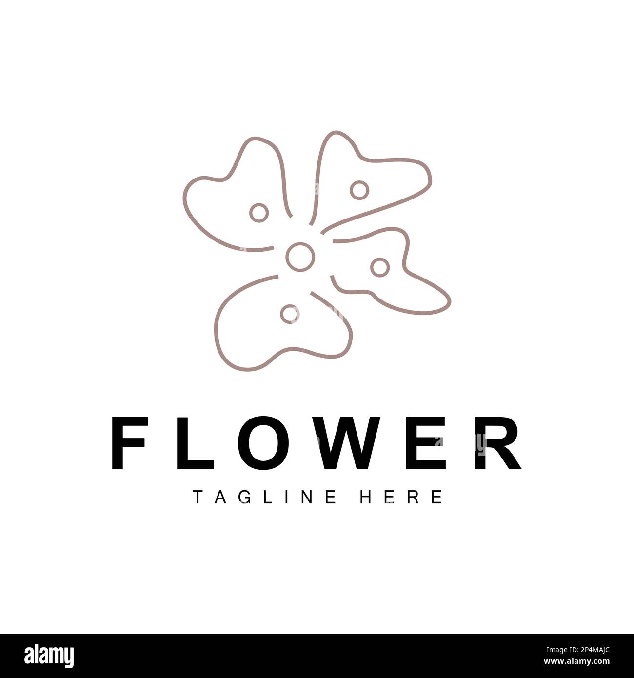 Floral Logo, Leaves And Flowers Botanical Garden Vector, Floral Design