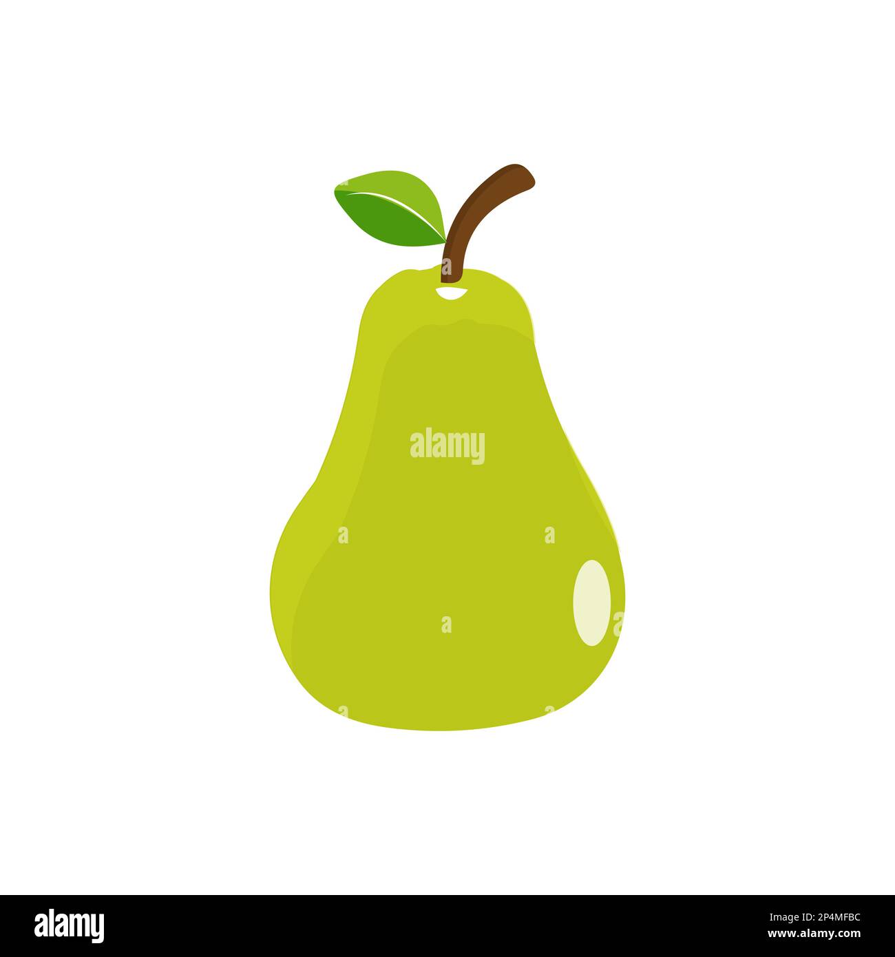 Big juicy yellow pear Stock Vector Images - Alamy