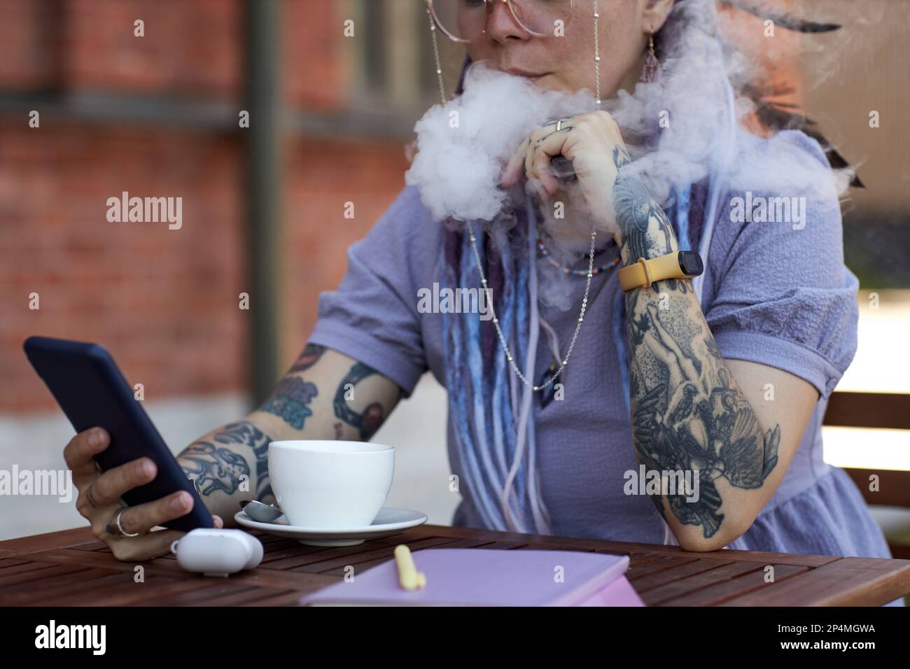 Vape cafe hi-res stock photography and images