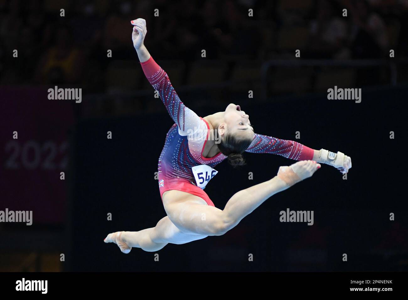 Jessica Gadirova (Great Britain, silver medal). European Championships Munich 2022 Artistic