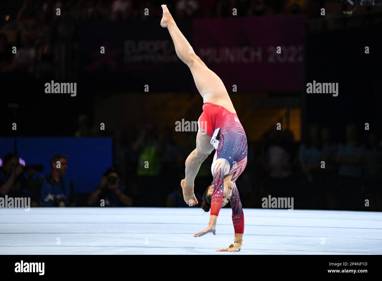 Jessica Gadirova (Great Britain, silver medal). European Championships Munich 2022 Artistic