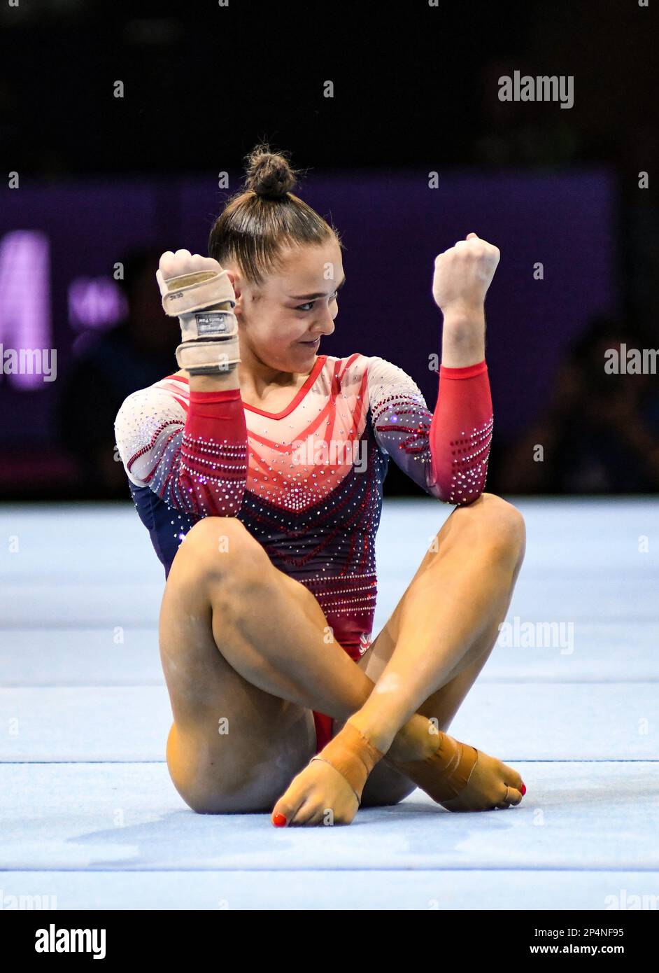 Jessica Gadirova (Great Britain, silver medal). European Championships