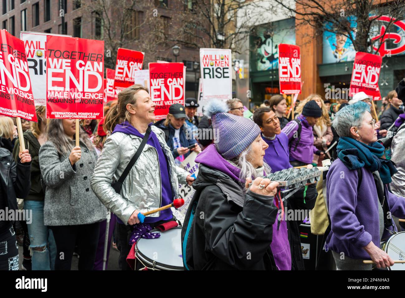 Million Women Rise' annual march against violence against women, London, UK 04/03/2023 Stock Photo - Alamy