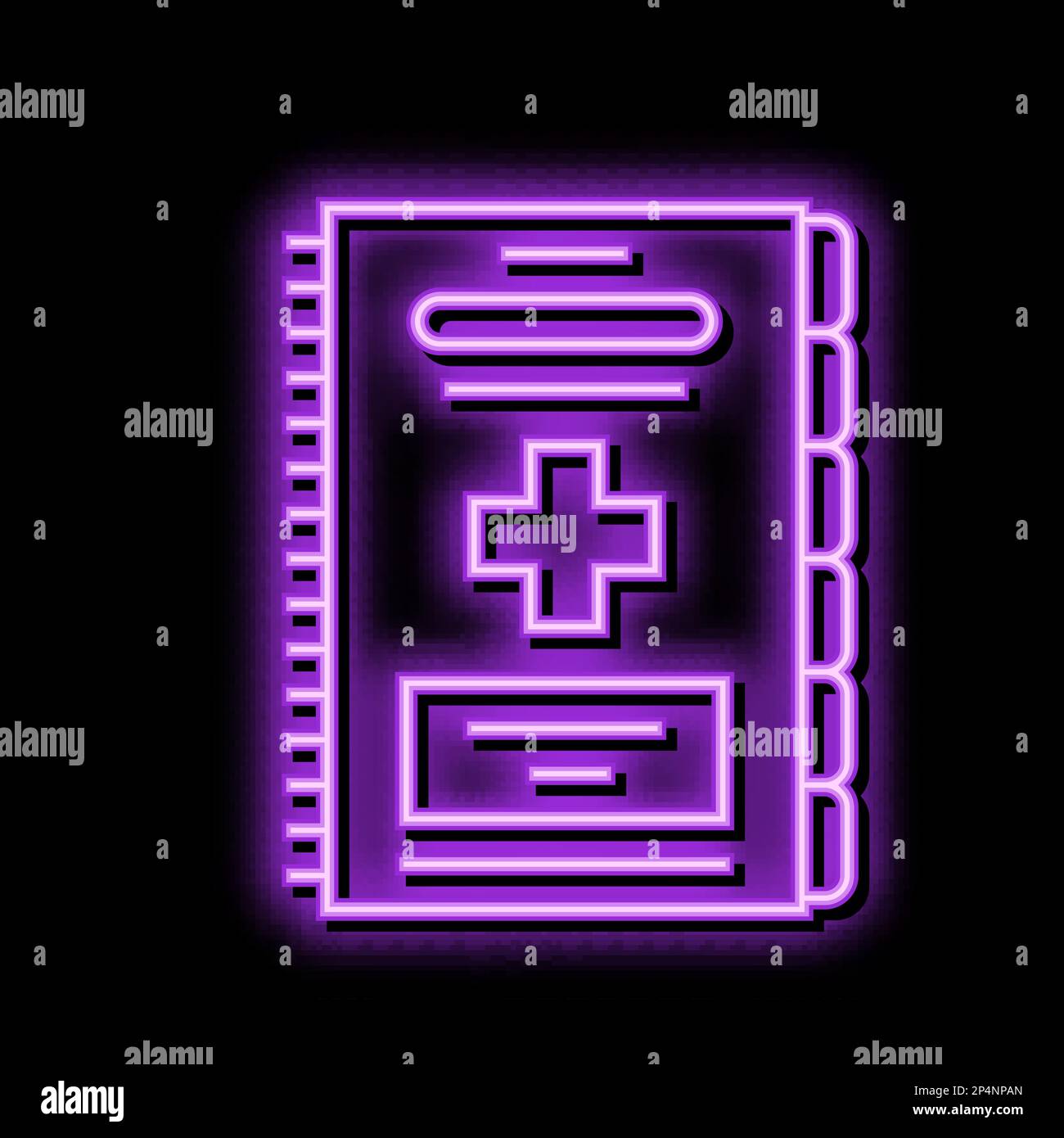 emergency-first-aid-guide-first-aid-neon-glow-icon-illustration-stock