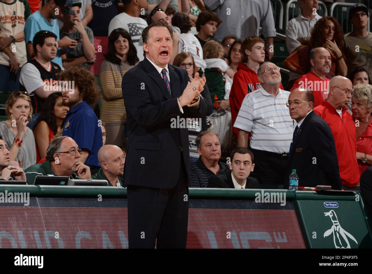 February 8, 2014 Head coach Mark Gottfried of North Carolina State in