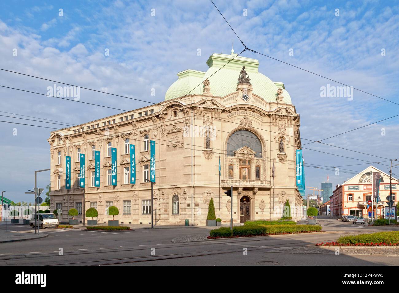 Belgrade, Serbia - May 24 2019: The Belgrade Cooperative was a cooperative bank founded in 1882 to promote savings and support small enterprises, craf Stock Photo