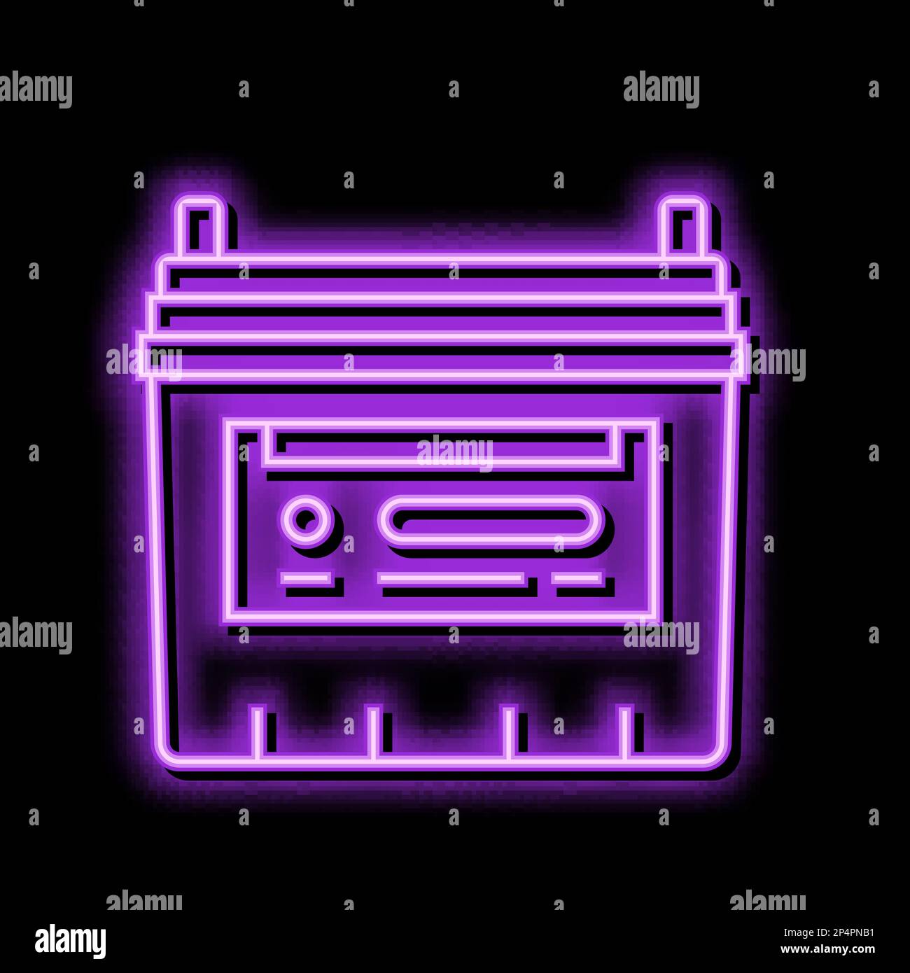 flooded-lead-acid-battery-neon-glow-icon-illustration-stock-vector