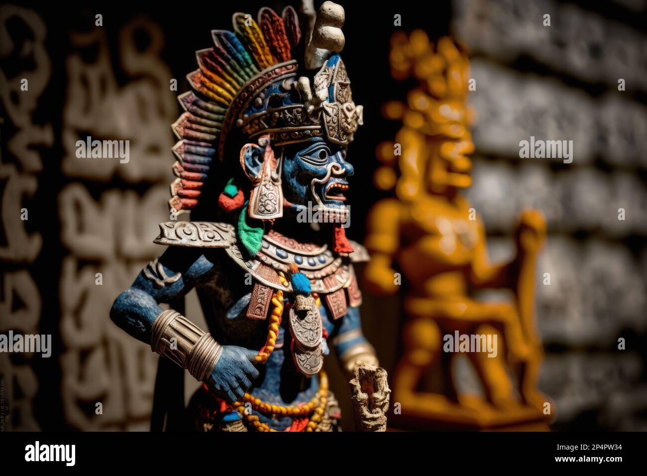 Mayan warrior statue hi-res stock photography and images - Alamy