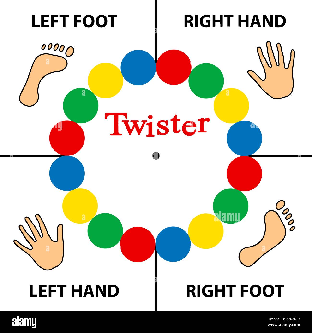 Twister Classic Family Game, Twister Game Body, Family Game Twist