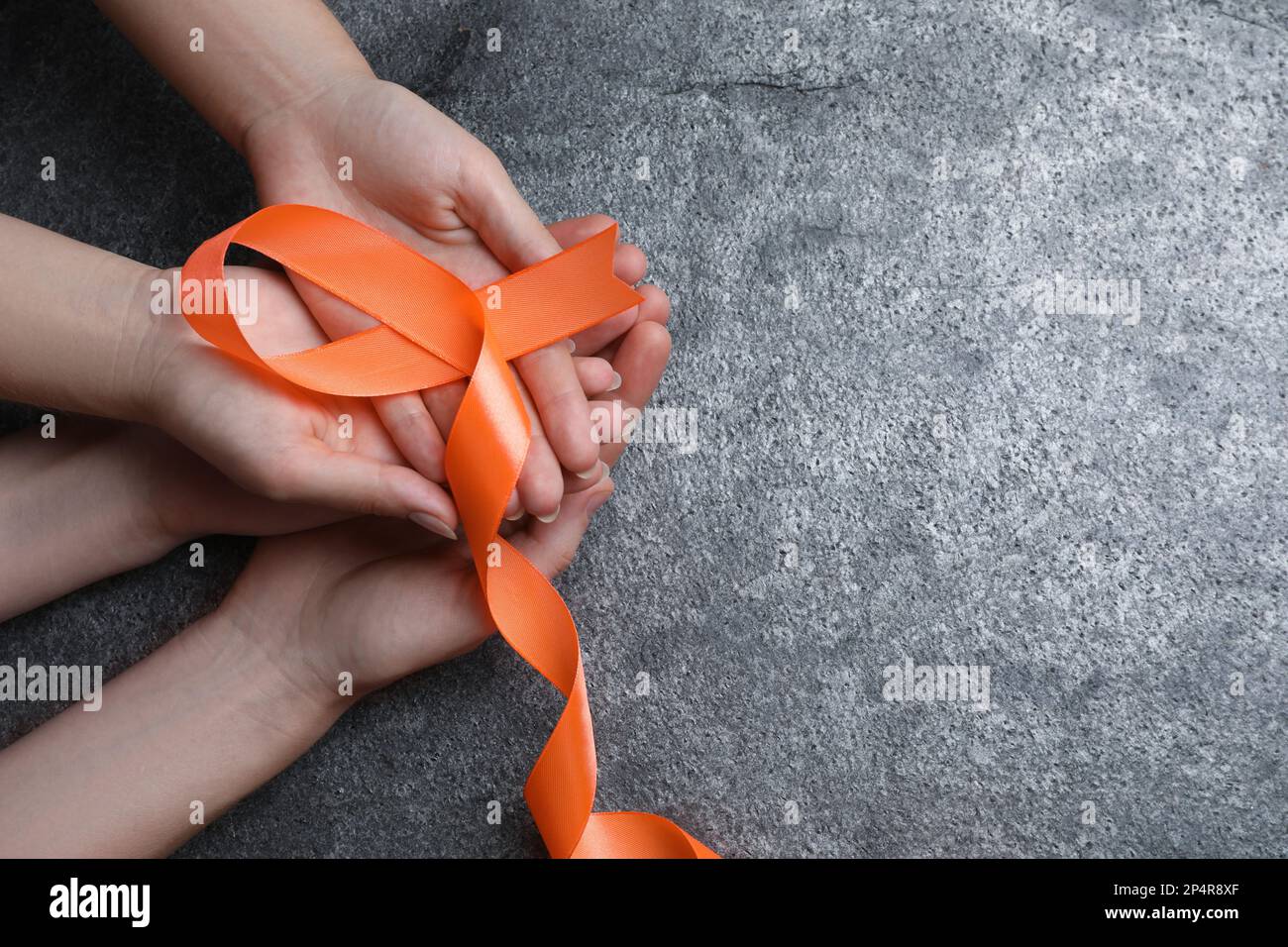 Orange ribbon leukemia awareness multiple sclerosis awareness