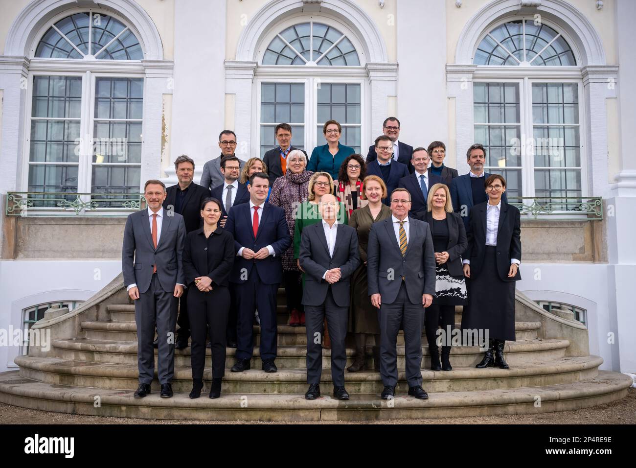 Meseberg, Germany. 06th Mar, 2023. The cabinet around Chancellor Olaf ...