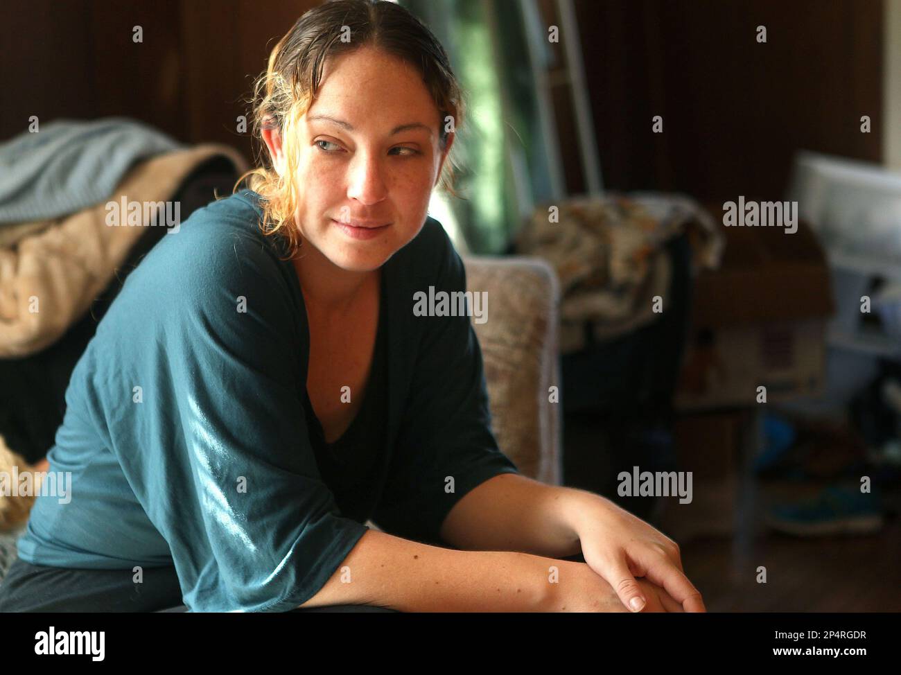 An undated photo shows Lacey Wilson, of St. Joseph Mo., a single mother of 4 kids who is