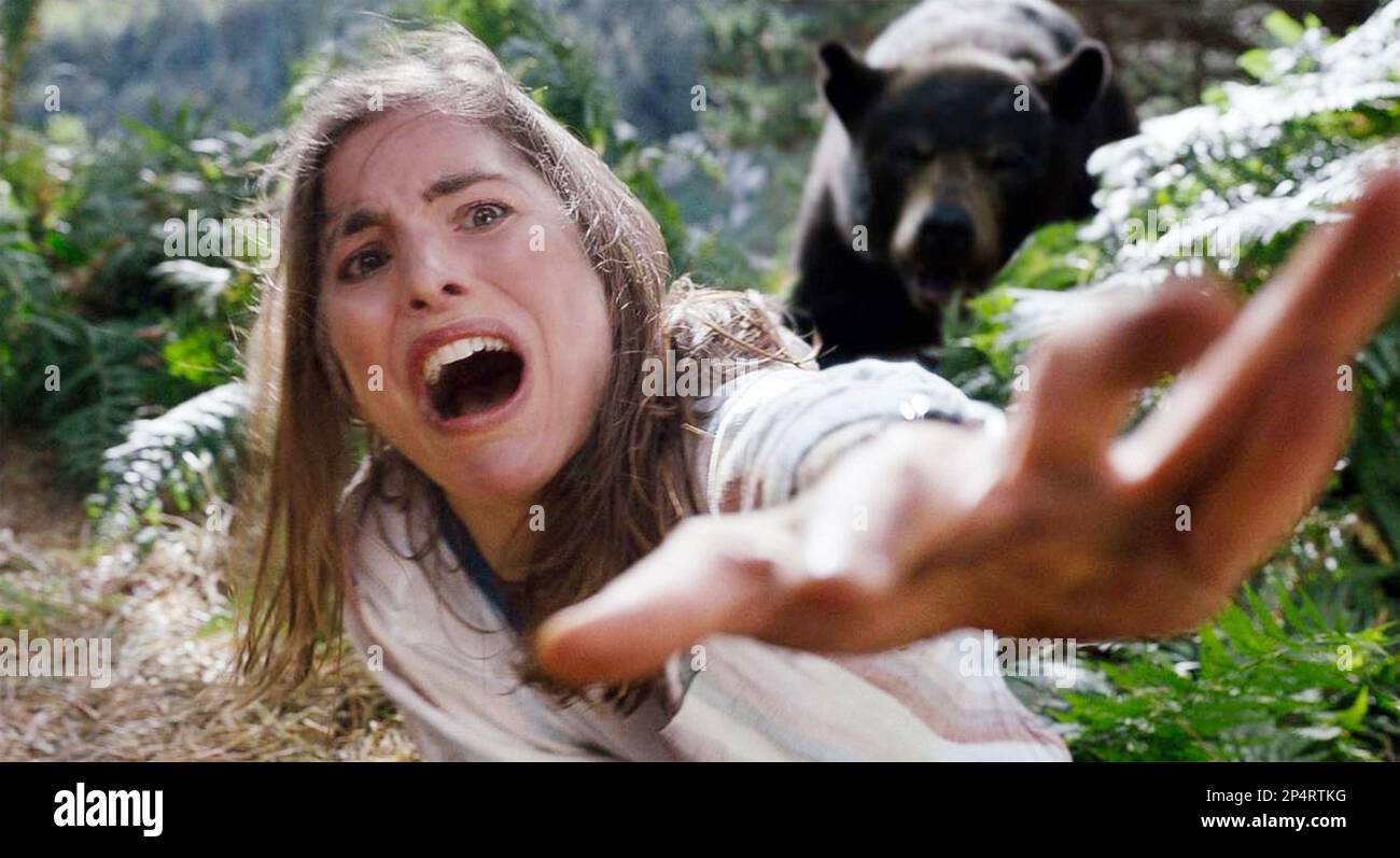 COCAINE BEAR 2023  Universal Pictures film with Keri Russell Stock Photo