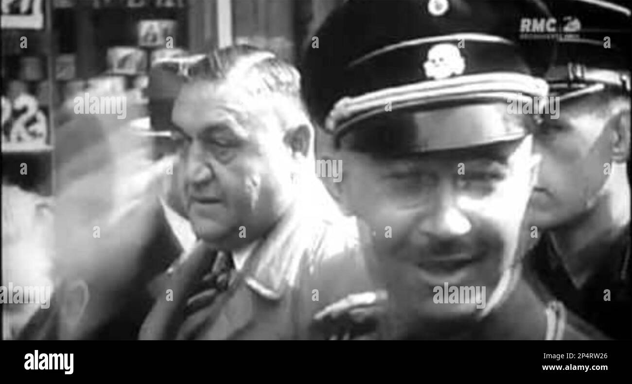 FELIX KERSTEN ( 1898-1960) German confidant and masseur of Heinrich Himmler at right Stock Photo