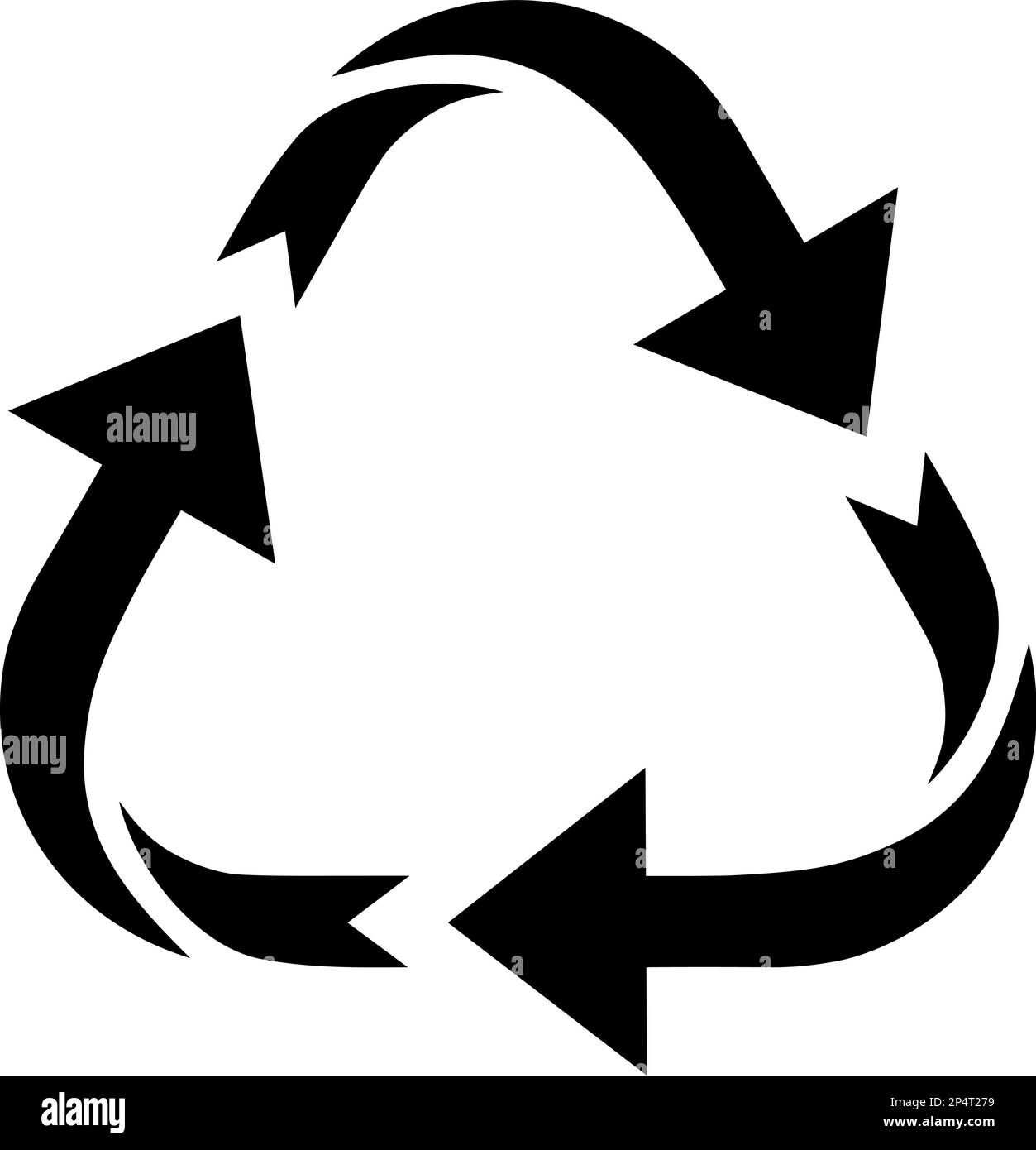 RECYCLE icon as concept of correct and practical consumption of resources Stock Vector