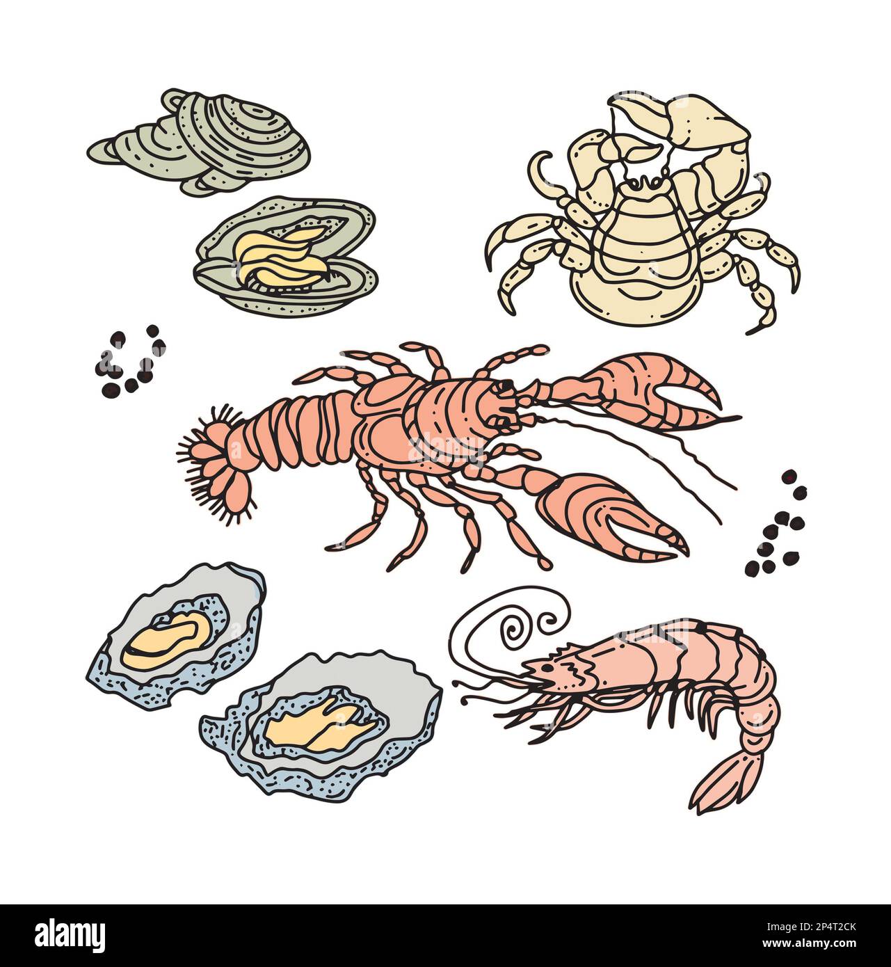 Fish black silhouettes vector icons, fish market and fishing. Pike