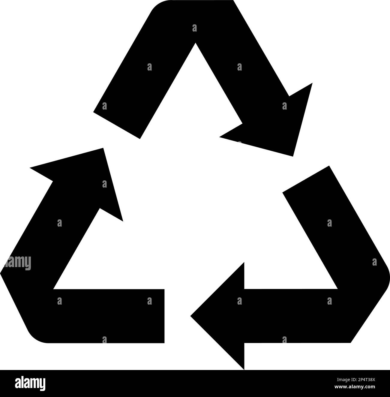 RECYCLE icon as concept of reducing waste Stock Vector