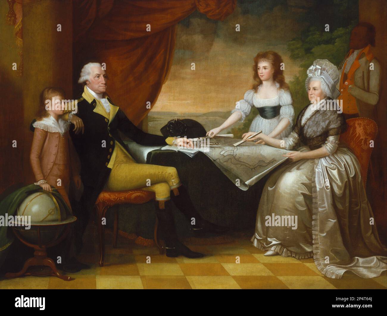 Edward Savage The Washington Family 1789-1796 Stock Photo