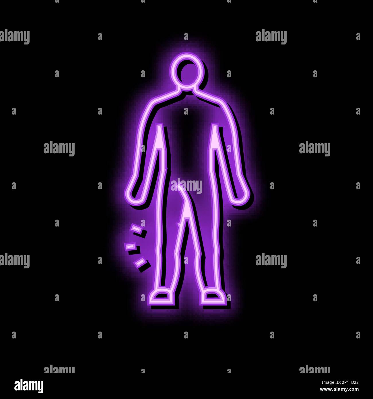 Knee injury red glow Stock Vector Images - Alamy