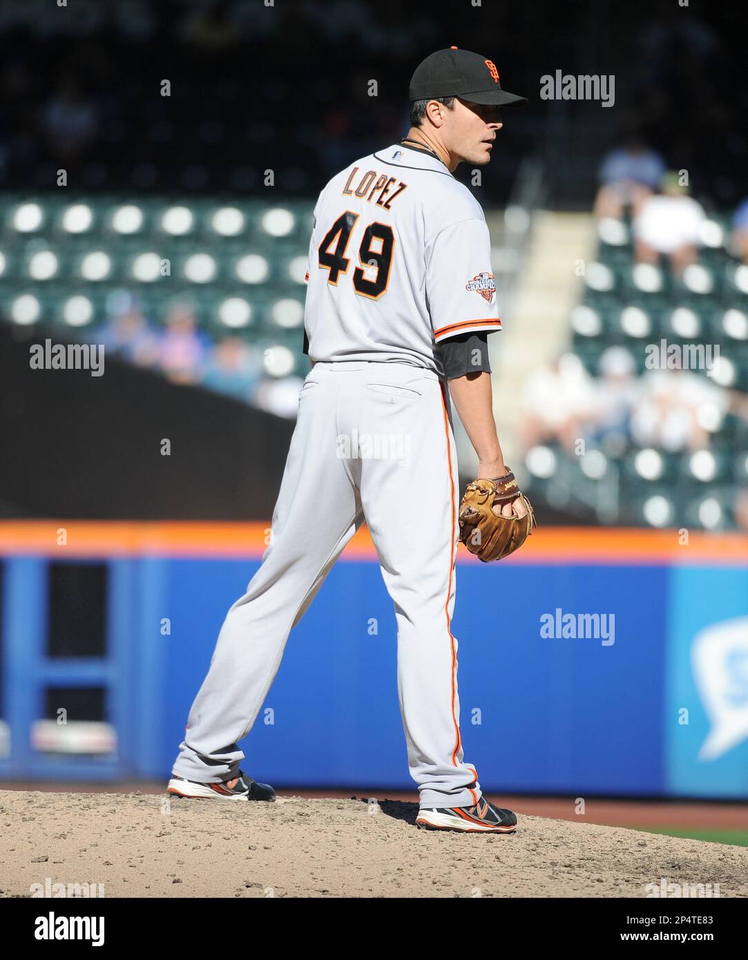 San Francisco Giants pitcher Javier Lopez (49) during game against the New  York Mets at Citi Field in Queens, New York; September 19, 2013. Giants  defeated Mets 2-1. (AP Photo/Tomasso DeRosa Stock Photo - Alamy