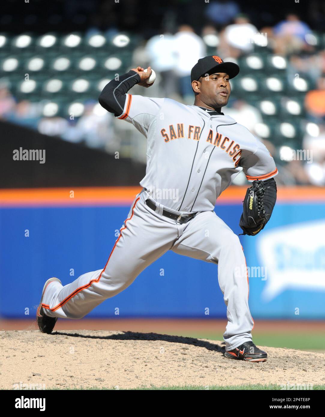 San Francisco Giants pitcher Santiago Casilla (46) during game against the  New York Mets at Citi Field in Queens, New York; September 19, 2013. Giants  defeated Mets 2-1. (AP Photo/Tomasso DeRosa Stock Photo - Alamy