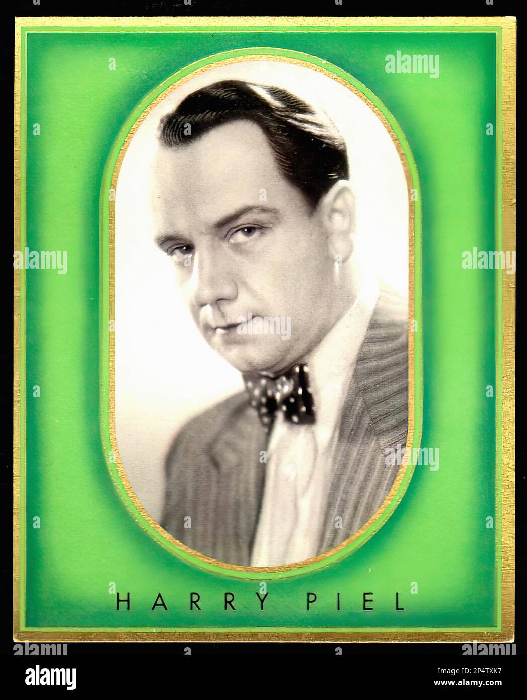 Portrait of Harry Piel - Vintage German Cigarette Card Stock Photo