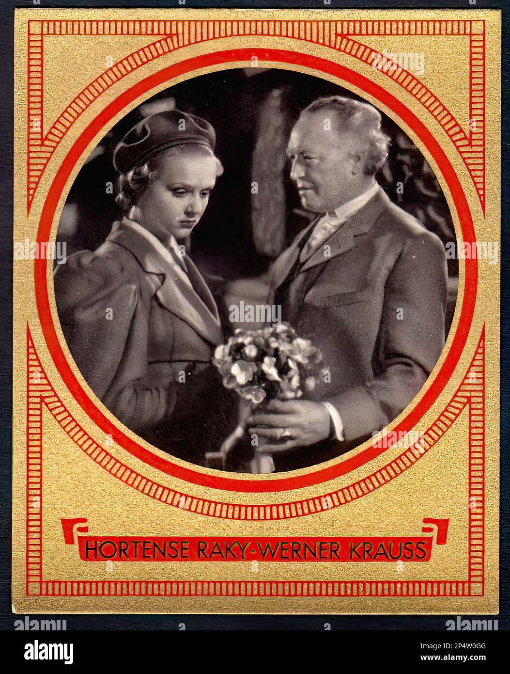 Portrait of Hortense Raky & Werner Krauss - Vintage German Cigarette ...