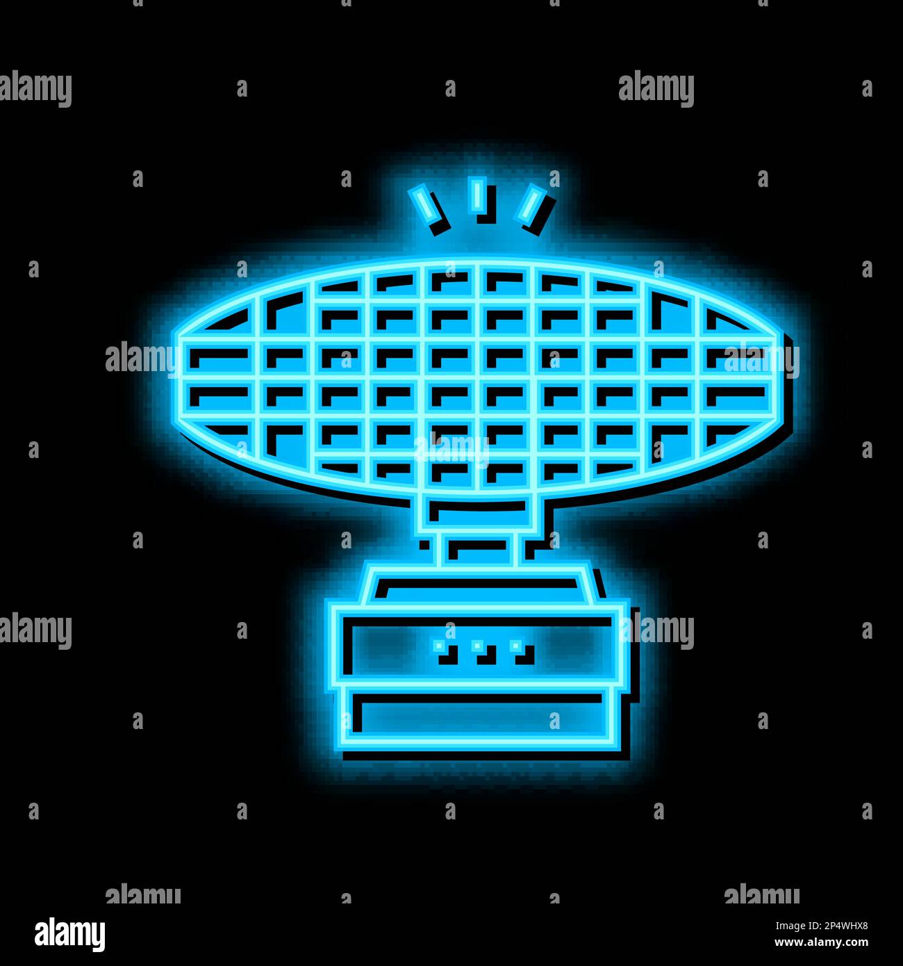 radar equipment neon glow icon illustration Stock Vector Image & Art ...