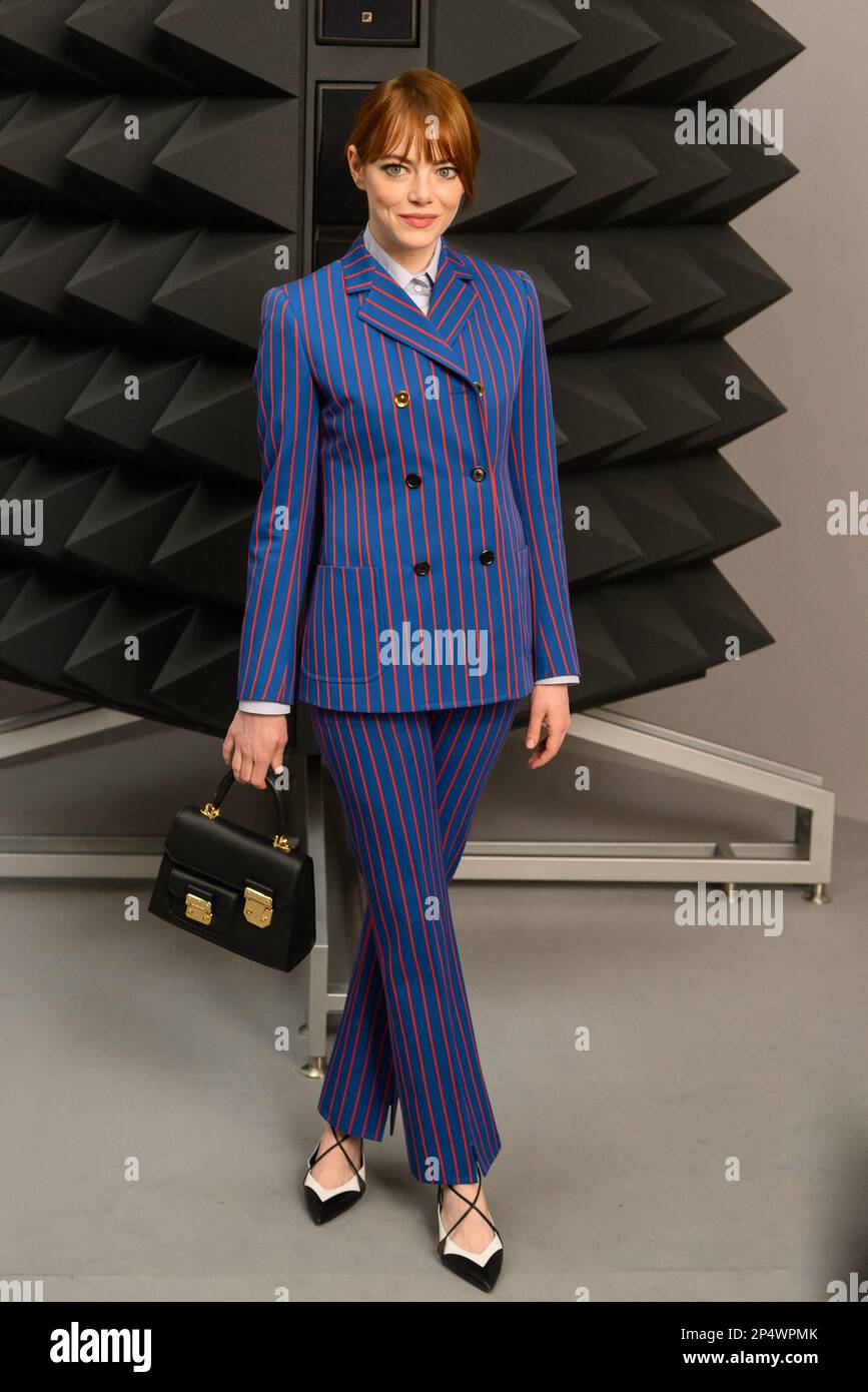 Paris, France. 06th Mar, 2023. Emma Stone attends the Louis Vuitton  Womenswear Fall Winter 2023-2024 show as part of Paris Fashion Week on  Marsh 6, 2023 in Paris, France. Photo by Laurent