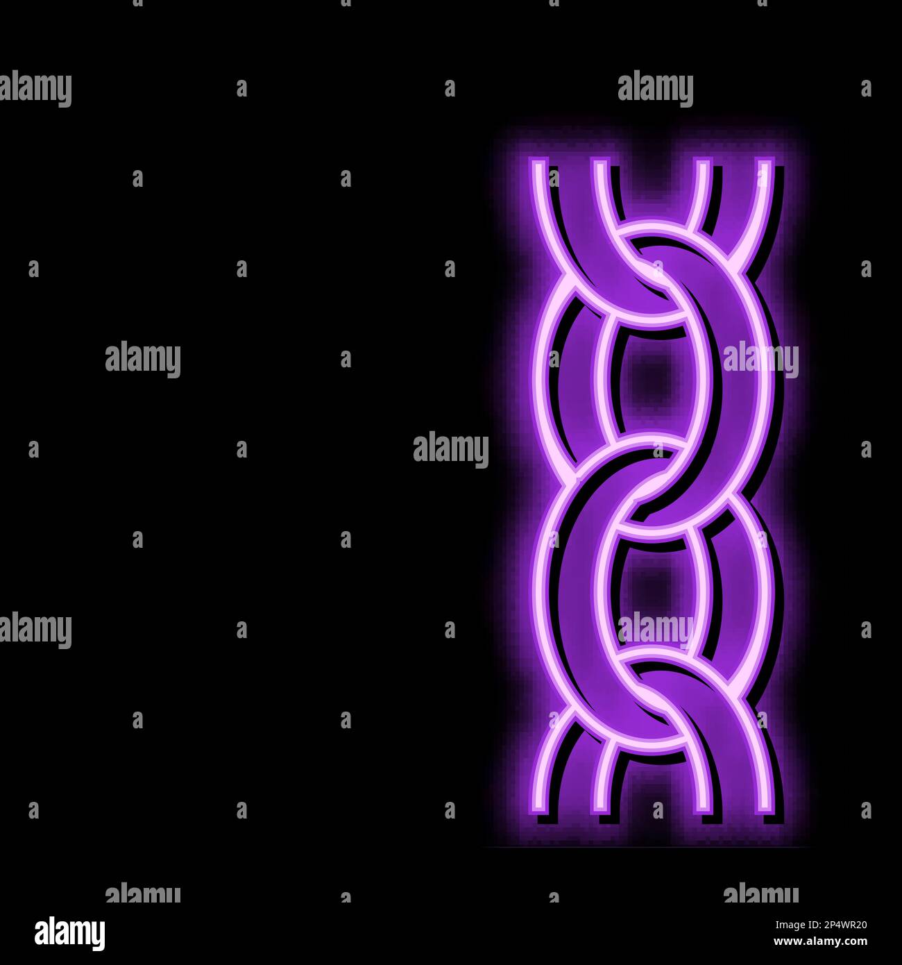 belcher rolo chain neon glow icon illustration Stock Vector Image & Art ...