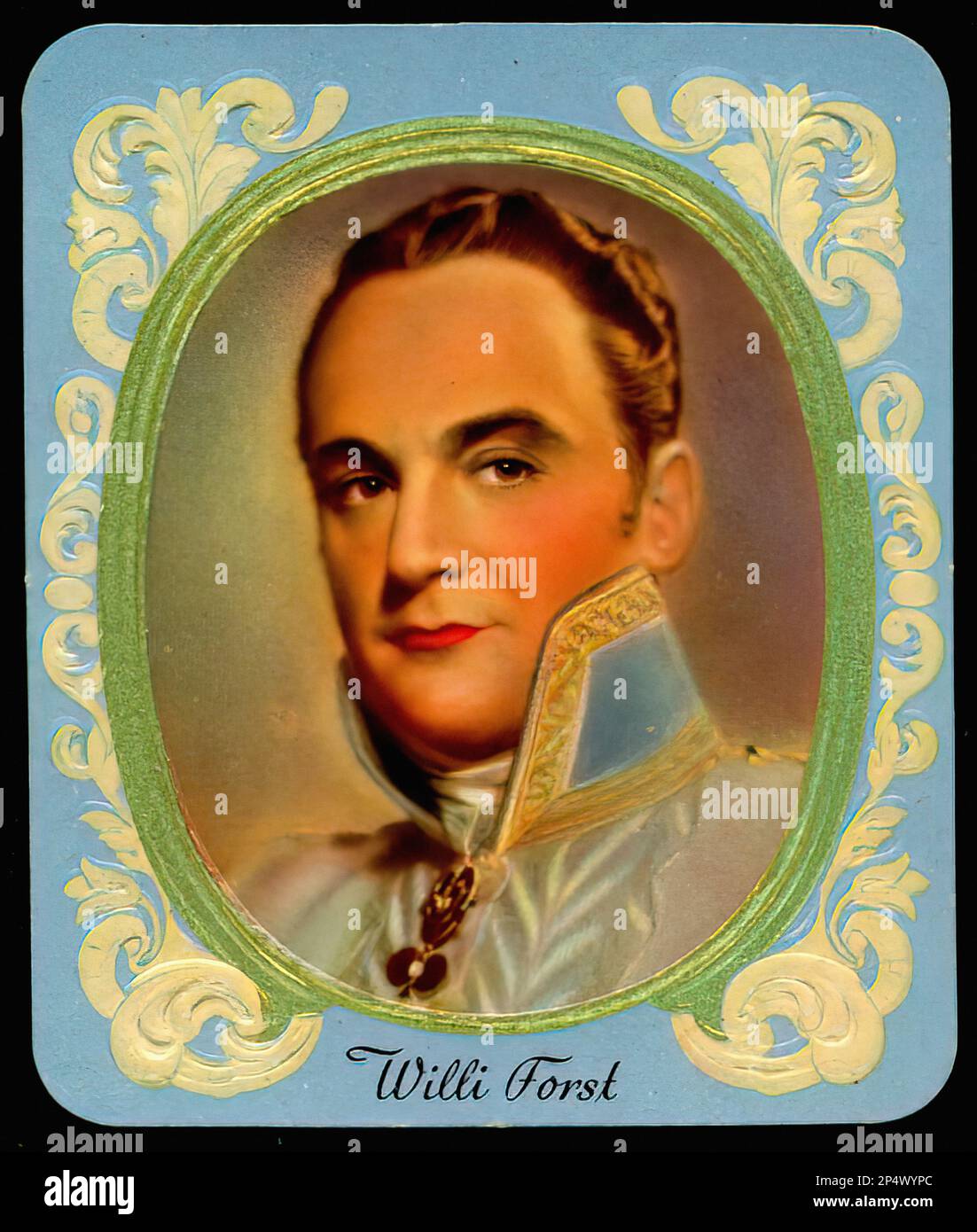 Portrait of Willi Forst Vintage German Cigarette Card Stock Photo Alamy
