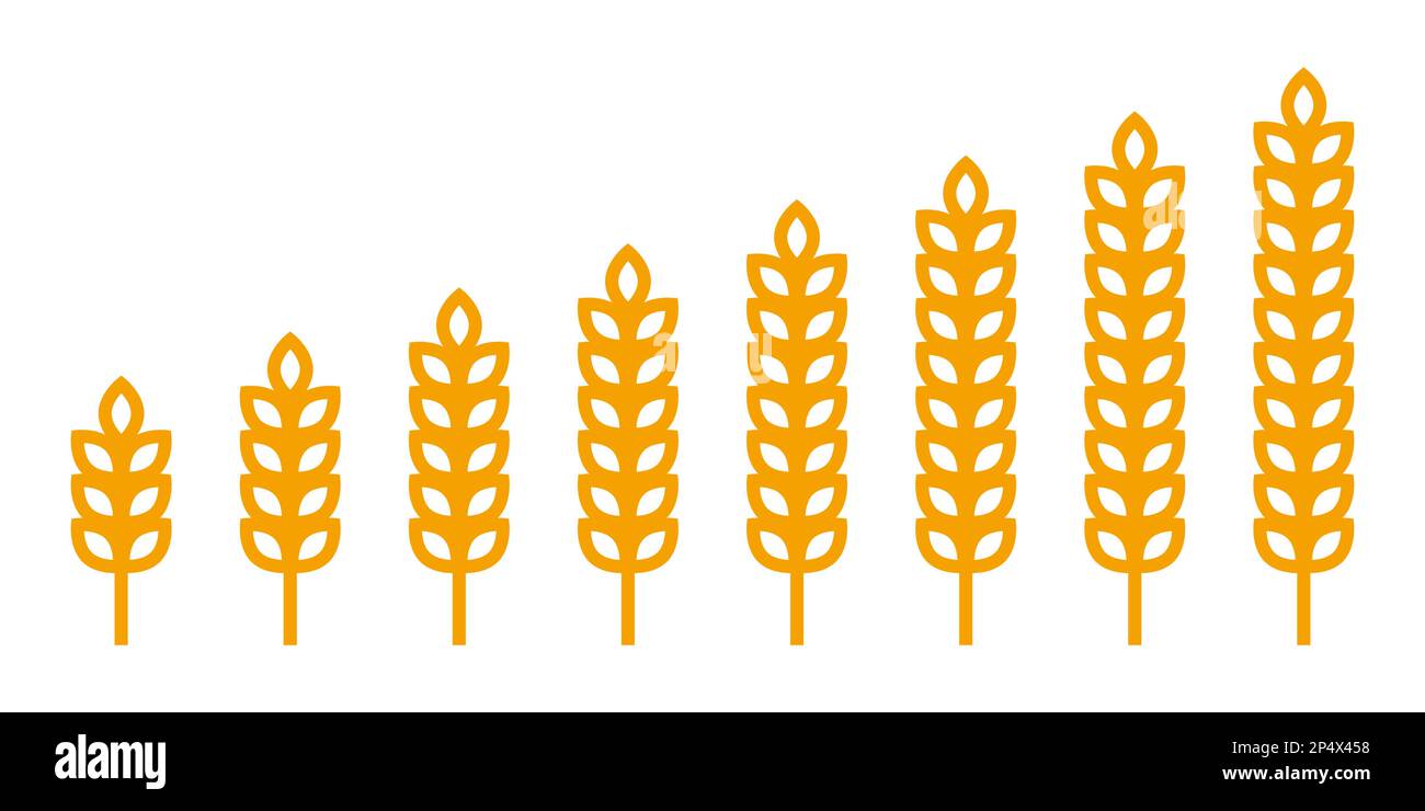 Spike icon set simple design Stock Vector