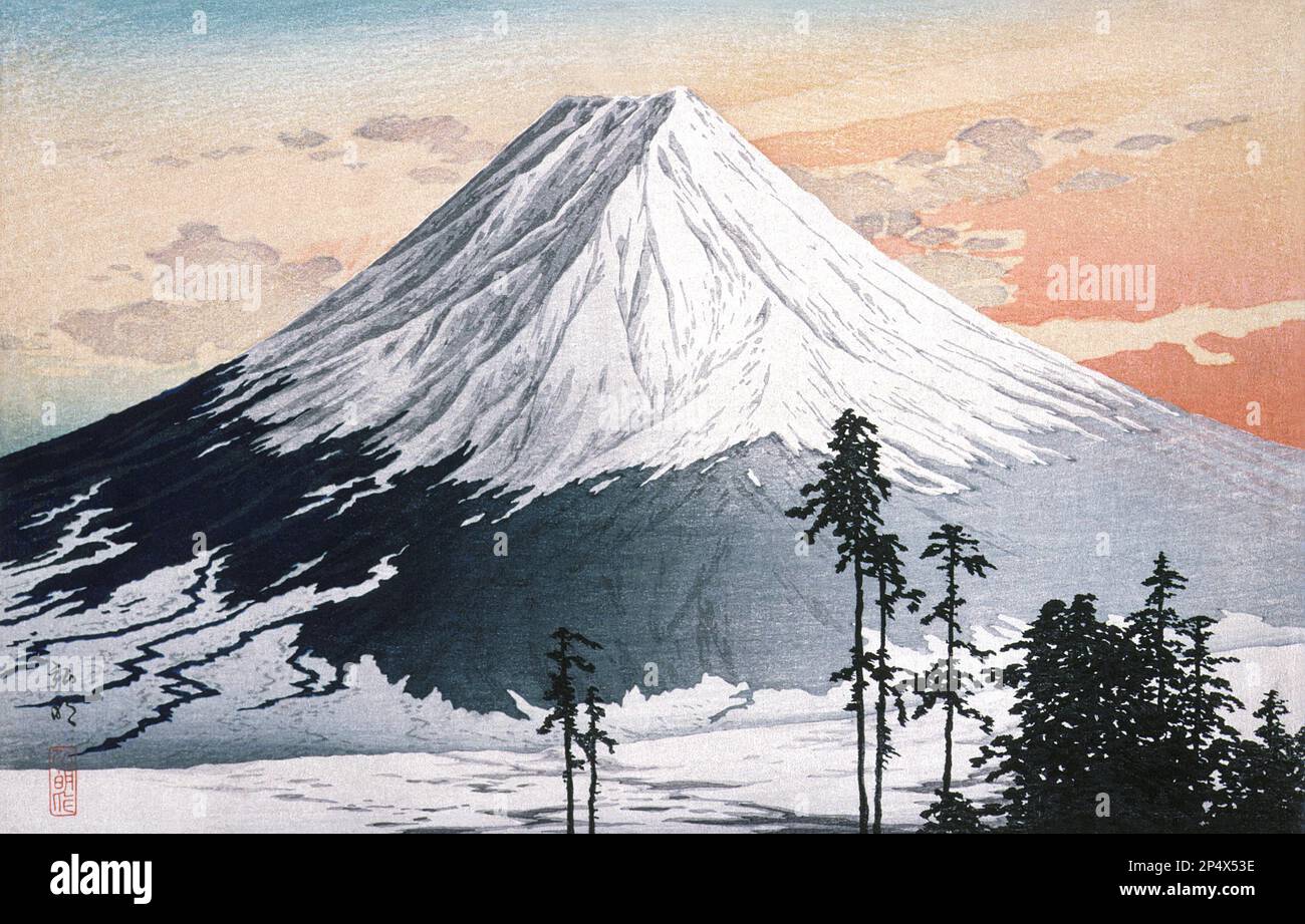 Fuji painting hi-res stock photography and images - Alamy