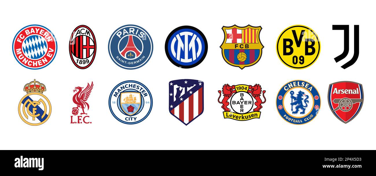 European Football Teams Logos