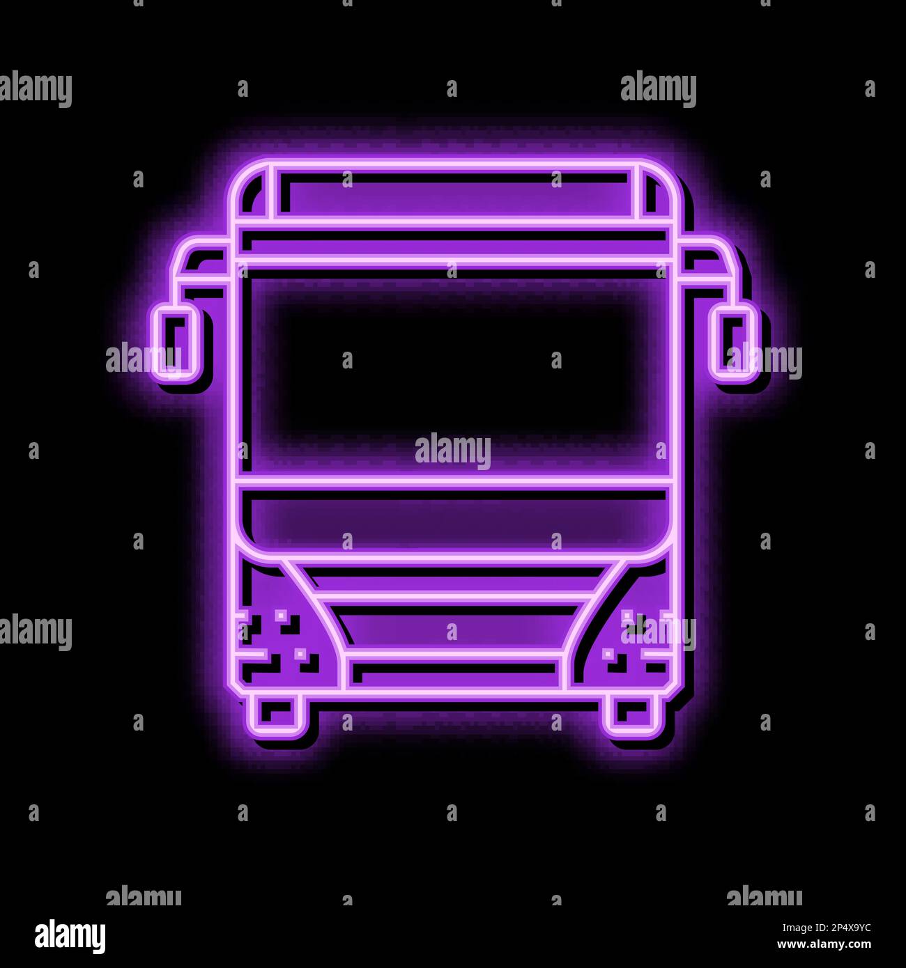 bus transport vehicle color icon vector illustration Stock Vector Image ...
