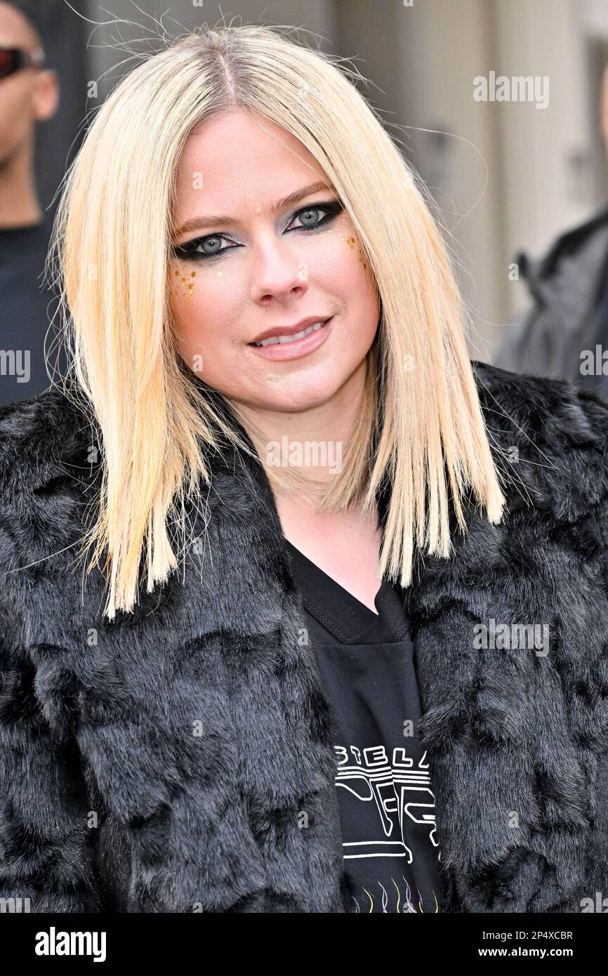 Paris, France. 06th Mar, 2023. Avril Lavigne arriving at Stella