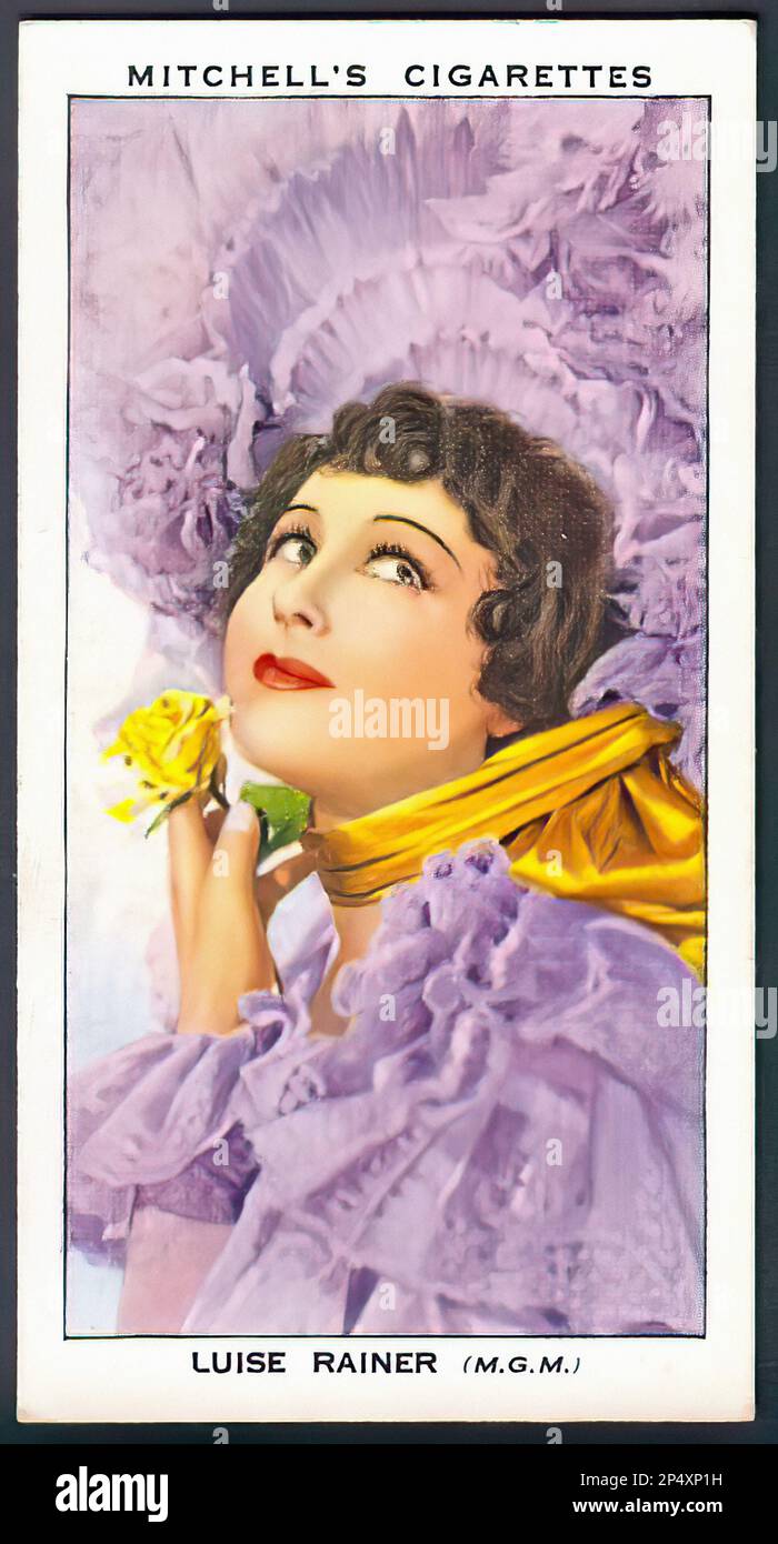 Louisie Rainer Luise rainer portrait hi-res stock photography and images - Alamy