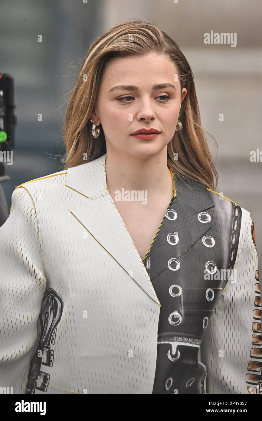 Paris, France. 06th Mar, 2023. Chloe Grace Moretz arriving at Louis Vuitton  show during Fashion Week in Paris, France on March 6, 2023. Photo by Julien  Reynaud/APS-Medias/ABACAPRESS.COM Credit: Abaca Press/Alamy Live News