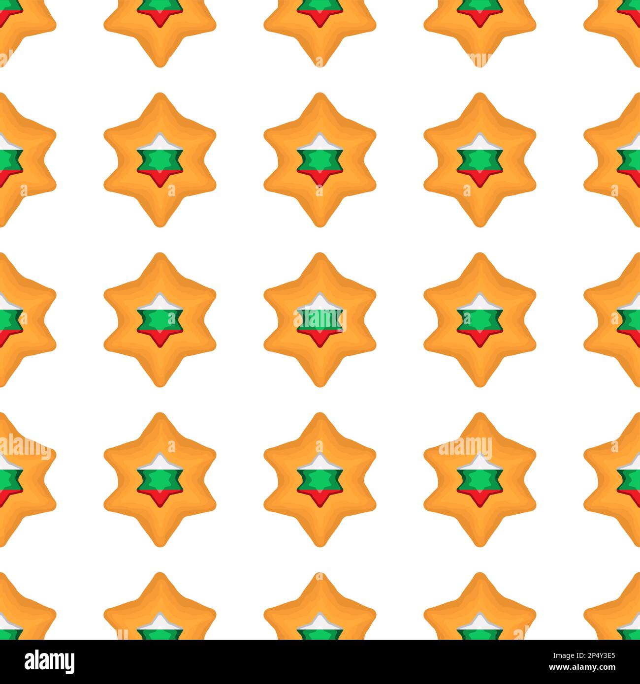 Pattern cookie with flag country Bulgaria in tasty biscuit, pattern cookie consist of flag country Bulgaria on natural biscuit, fresh biscuit cookie w Stock Vector