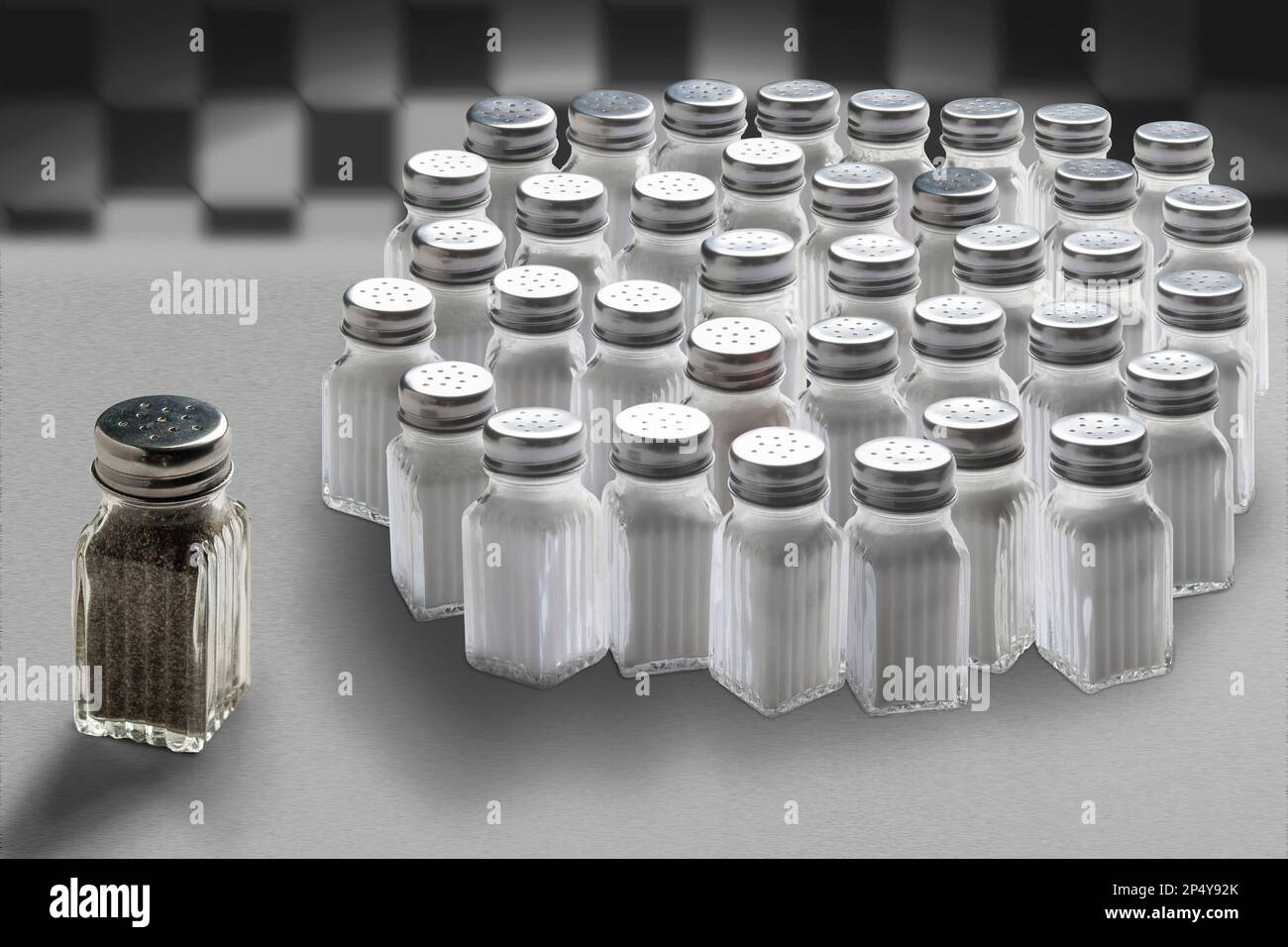 Pepper outside Salt group Stock Photo Alamy