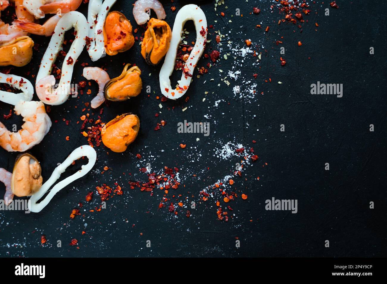 abstract seafood shrimp background omega 3 Stock Photo Alamy