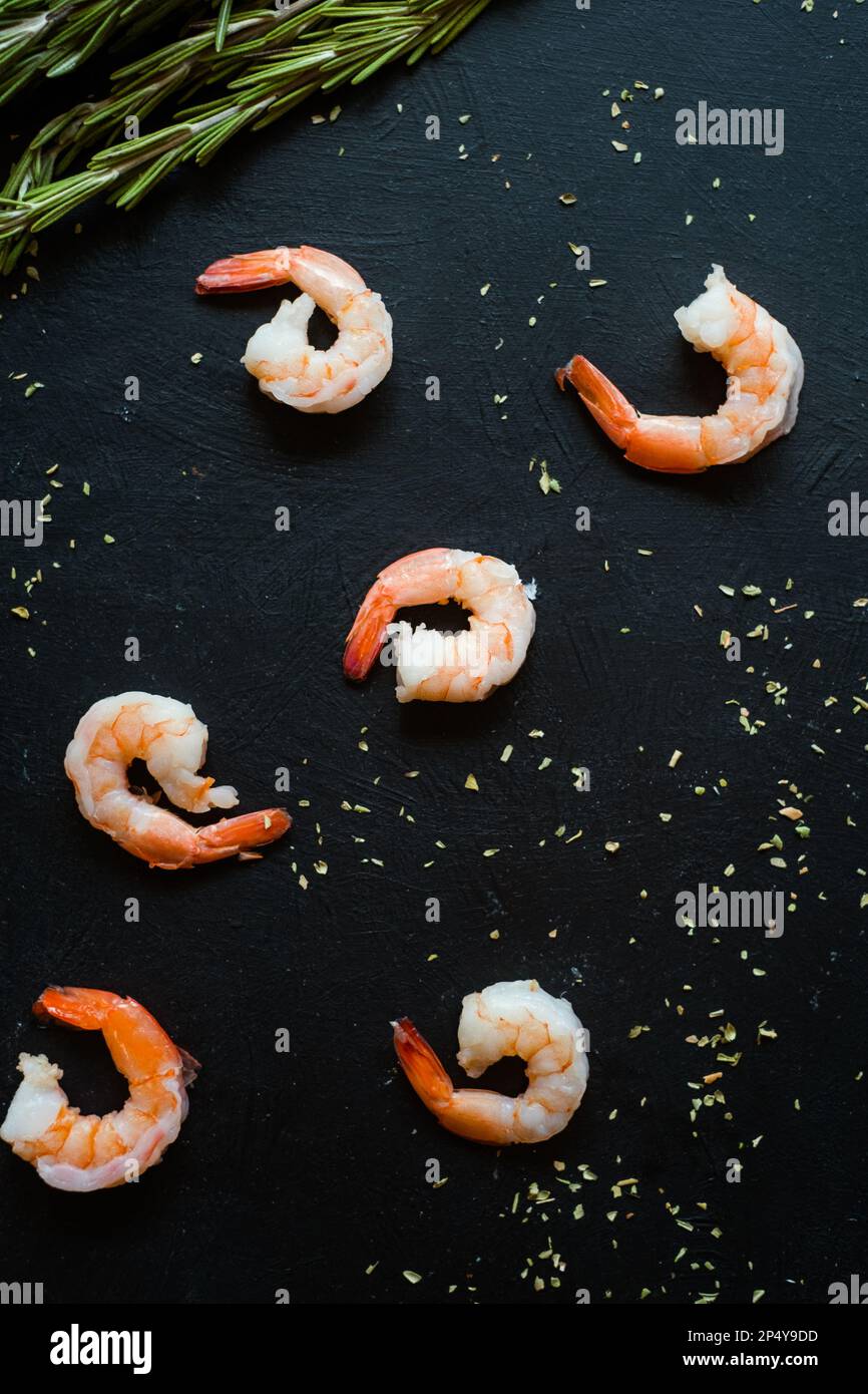 abstract seafood shrimp background omega 3 Stock Photo Alamy