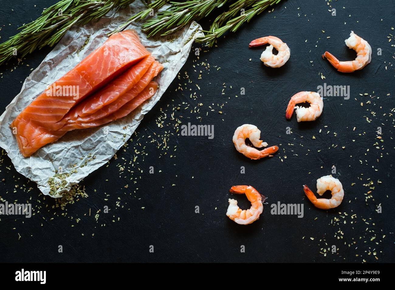abstract seafood shrimp background omega 3 Stock Photo Alamy