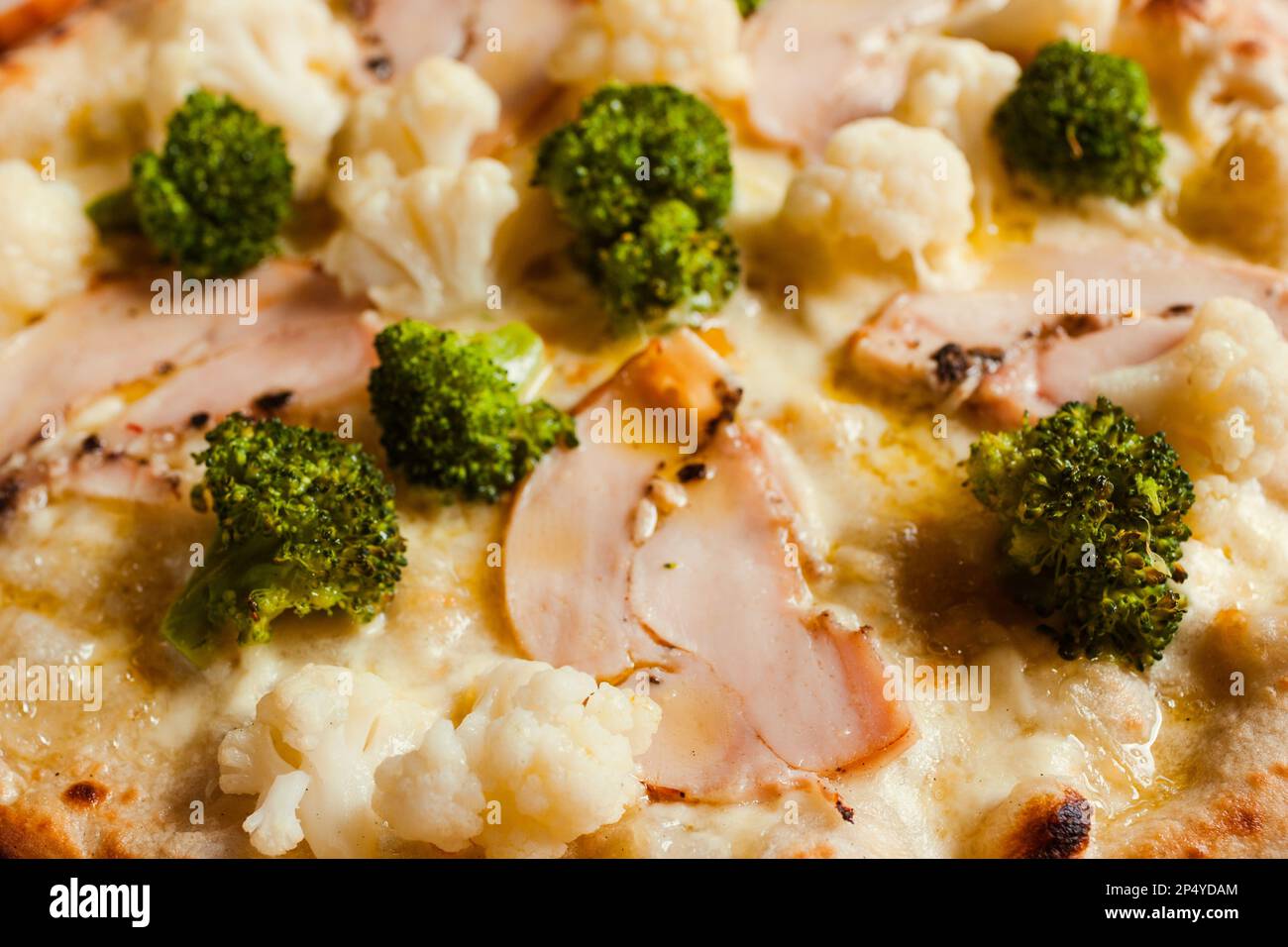 cauliflower broccoli pizza background diet protein Stock Photo Alamy