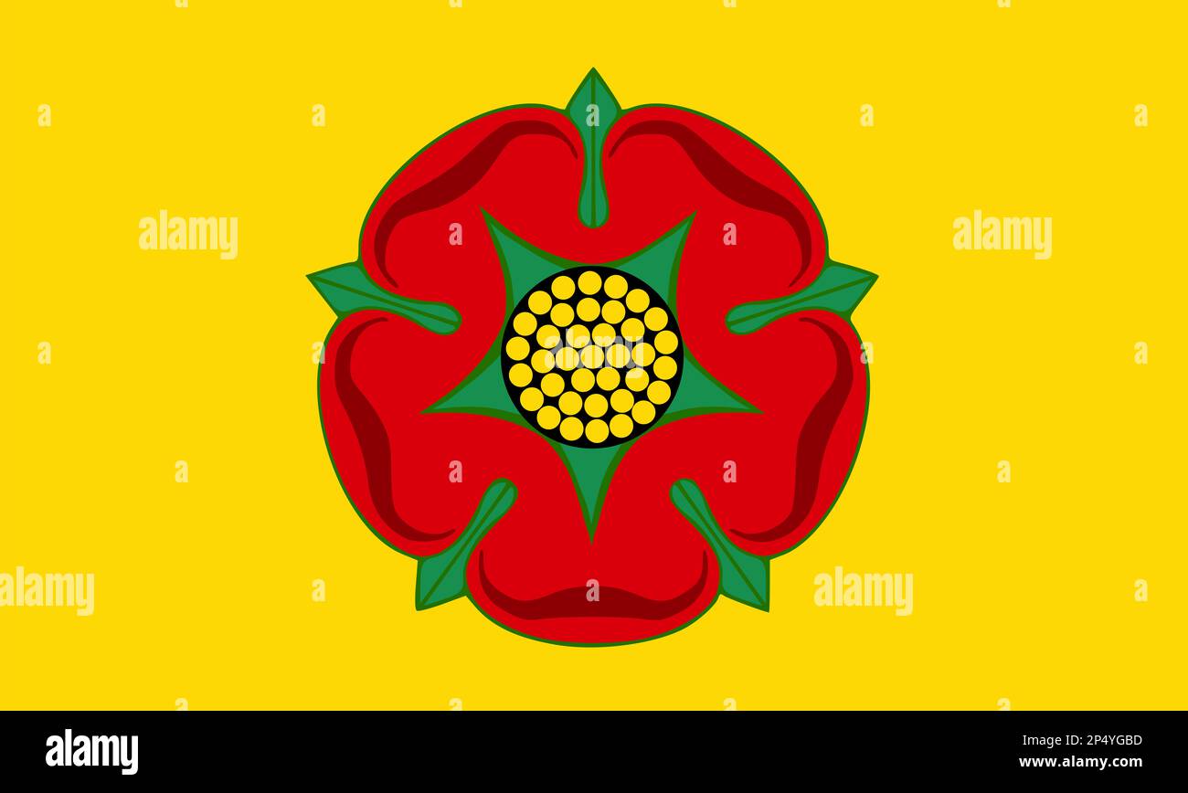 County flag of Lancashire Stock Photo