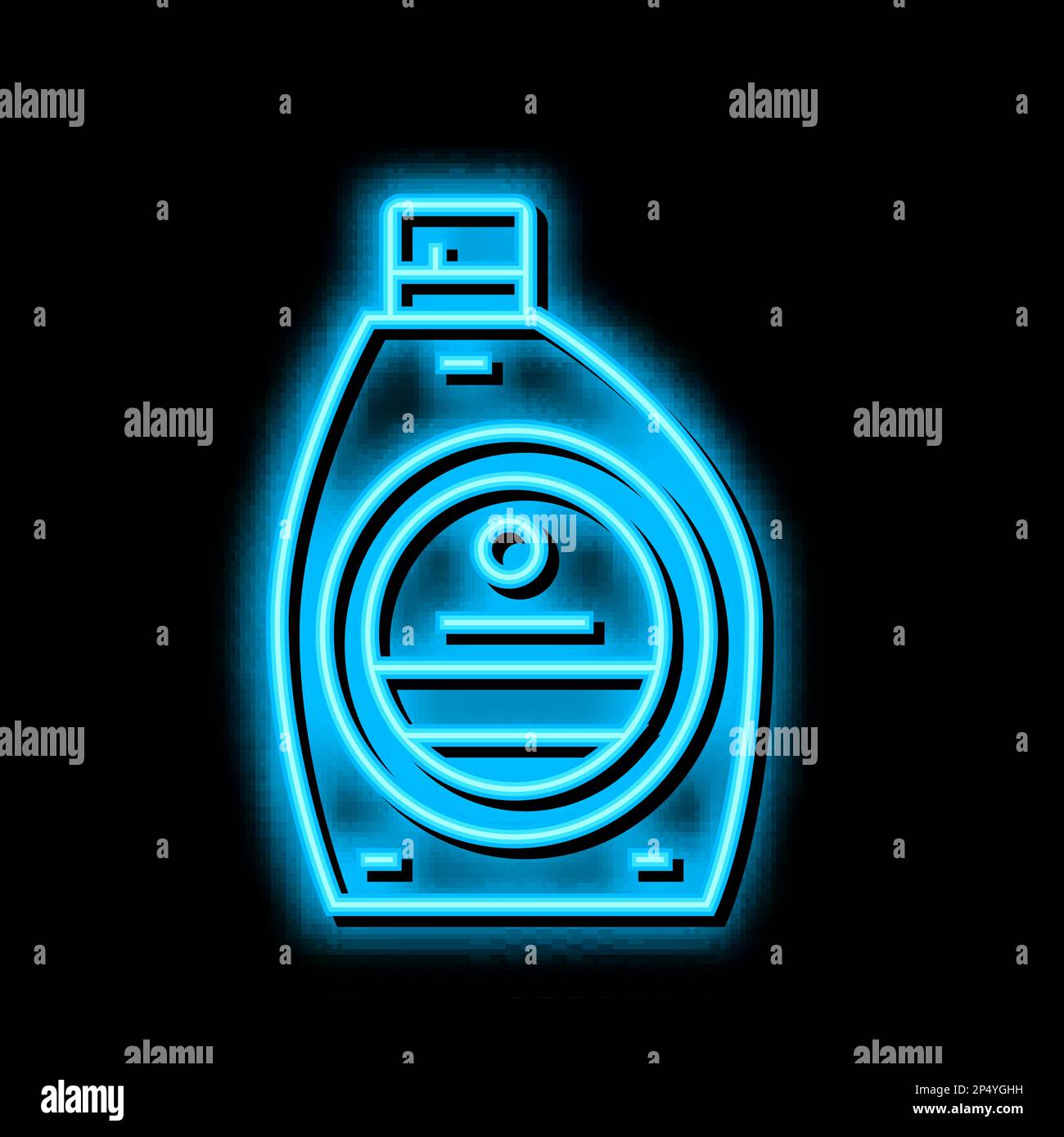 detergent for washing and cleaning neon glow icon illustration Stock ...