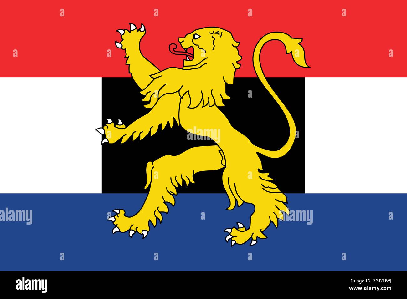 Flag of the Benelux Union Stock Photo