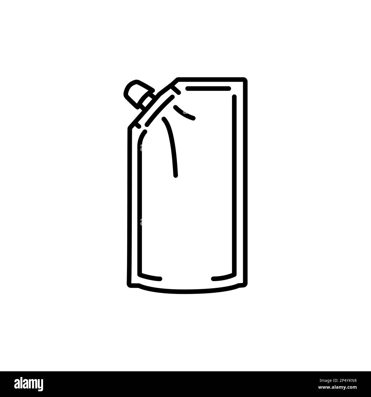 Dopack packaging black line icon. Take away package Stock Vector Image & Art Alamy