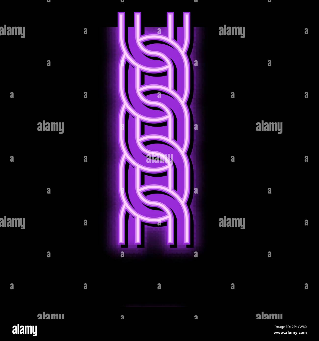 curb chain neon glow icon illustration Stock Vector Image & Art - Alamy
